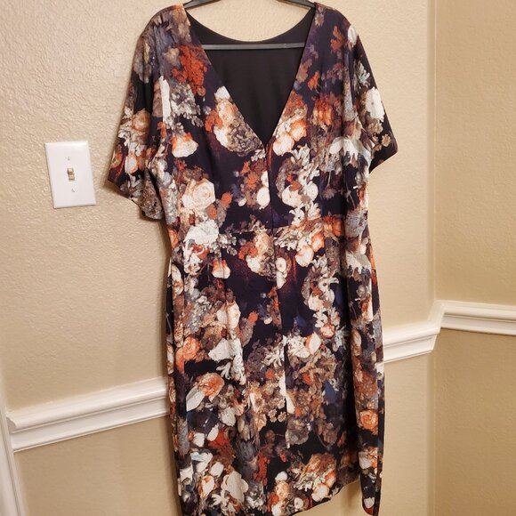 Adrianna Papell Fall Dress 18W - Picture 2 of 11